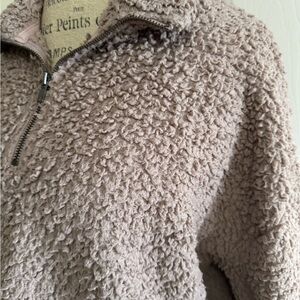 Cozy Sherpa Quarter-Zip Pullover
